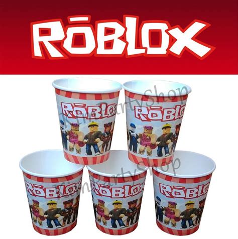 Roblox Birthday Party Decorations Party Favors Roblox Etsy Birthday Party Decorations