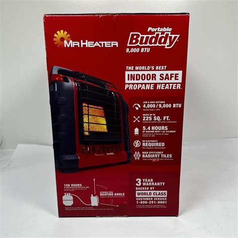 Mr Heater MH9BX Propane Radiant Heater Red Black New 709730223658 EBay