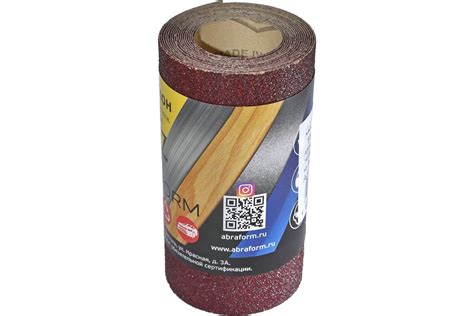Рулон абразивный БУМ (115x2500 мм; P80) ABRAFORM afr115-2500-080 ...