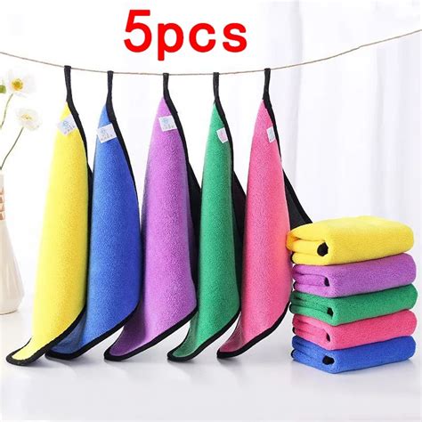 5pcs Car Super Absorbent Car Wash Microfiber Towel Car Cleaning Drying