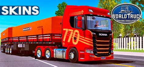 Skins Scania S Edi O V Vermelha No Rodotrem Rodofort Rodrigo Games