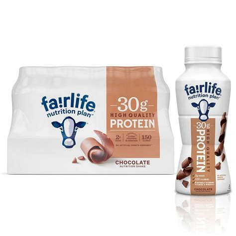 Fairlife Nutrition 30g Protein Shake Chocolate 11 5 Fluid Ounce 18 Count