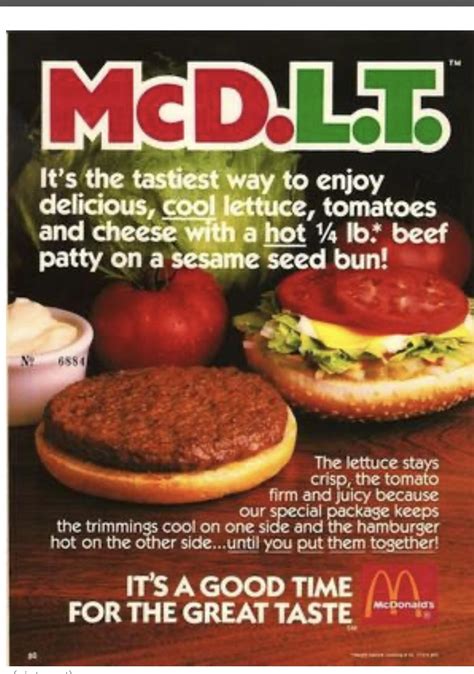 Flashback… I actually liked the McDLT. Anyone else? : r/GenX