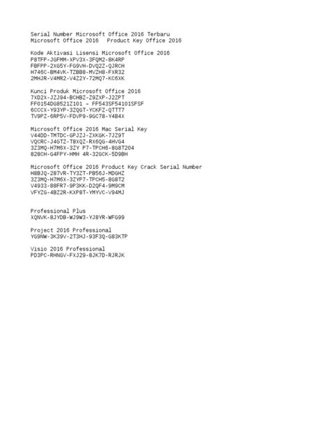 Serial Number Microsoft | PDF