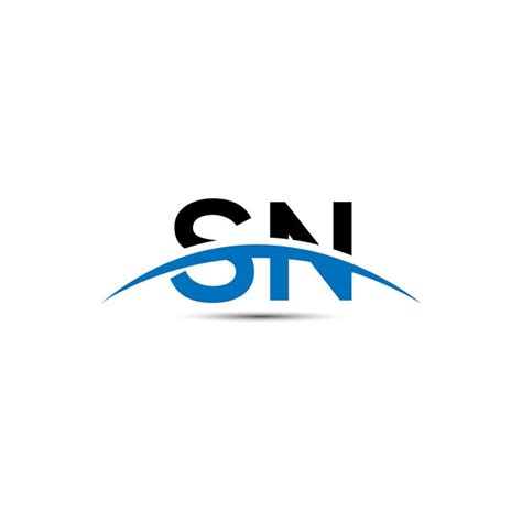 Ícone de design de logotipo de letra sn | Vetor Premium