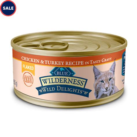 Blue Buffalo Wilderness Wild Delights Flaked Chicken And Turkey In Tasty