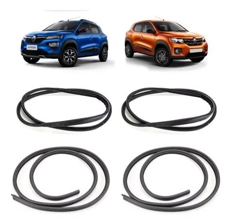 Kit Borrachas Portas Dianteiras E Traseiras Renault Kwid Frete Gr Tis