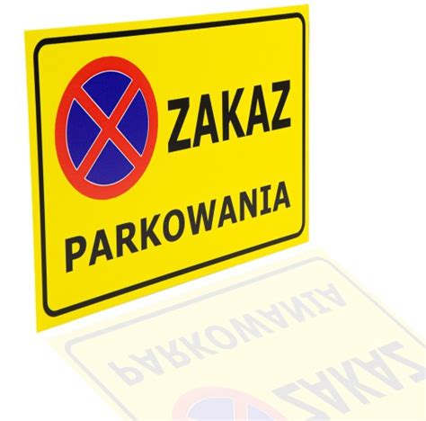 TABLICA PIKTOGRAM ZAKAZ PARKOWANIA TEREN PRYWATNY TABLICZKA BRAMA