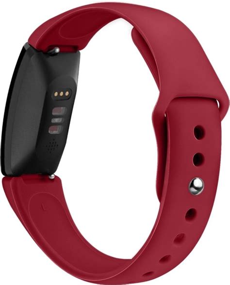 Siliconen Bandje Geschikt Voor Fitbit Inspire En Inspire HR Rood