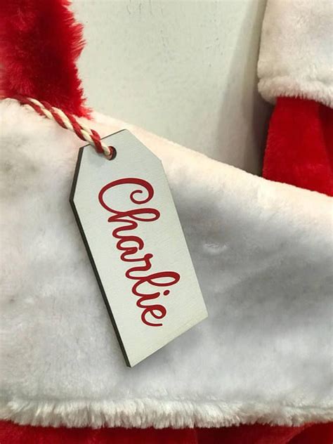 Stocking Tag Personalized Christmas Stocking Name Tag Personalized