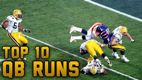 Top 10 Qb Runs In Nfl History Youtube