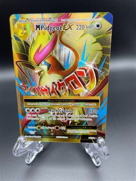 M Pidgeot Ex Nm Full Art Holo Ultra Rare Xy Evolutions Pokemon