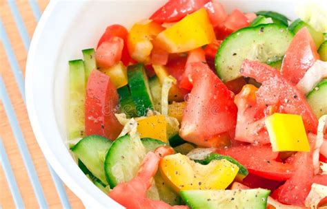 fresh vegetable salad side dishes stock image image  dish healthy