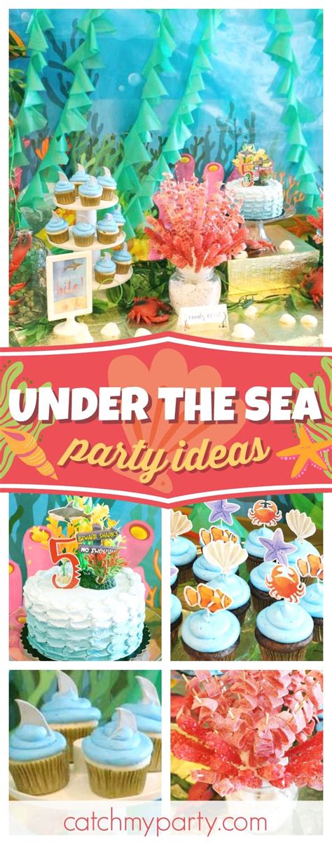 Ocean Birthday / Birthday "Ocean Themed Birthday Party" | Catch My Party | Ocean theme birthday ...