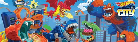 Amazon Hot Wheels City Track Set Ultra Shark Car Wash With Scale Color Reveal Toy