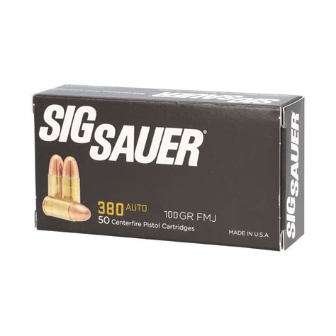 Sig Sauer Auto 380 100 Gr ELITE BALL FMJ