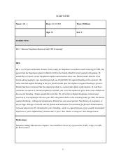 SOAP NOTE WEEK 4 Docx SOAP NOTE Name MJ L Date 03 12 2020 Time 09 00am Age 30 Sex F