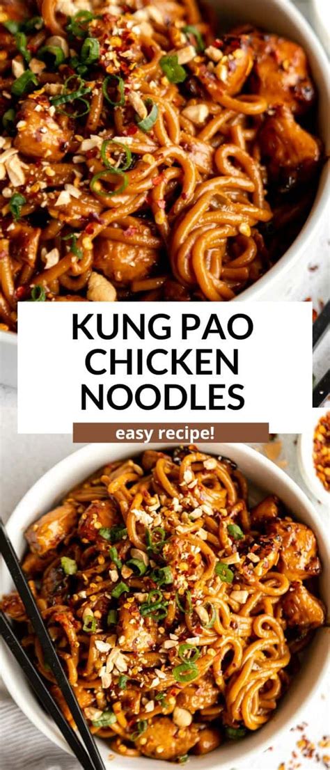 Kung Pao Chicken Noodles - Eat With Clarity