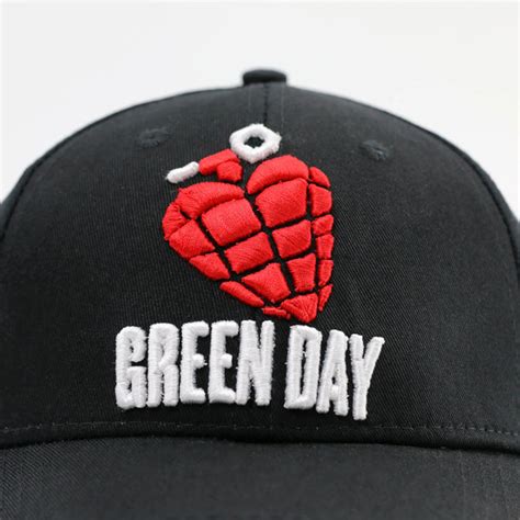 Green Day Grenade Black Baseball Cap Twisted Thread Nz