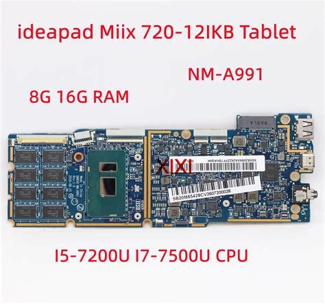 NM A991 For Lenovo Ideapad Miix 720 12IKB Tablet Laptop Motherboard