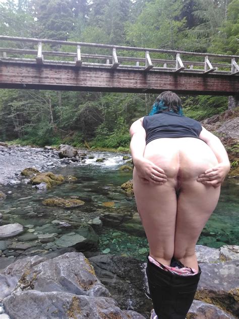 My Girlfriend Spreading On A Hike Porn Pic