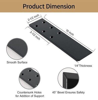 ZGO Countertop Brackets 3 Pack 10 Inch Countertop Support Brackets EBay