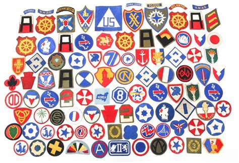 Sold At Auction Wwii To Korean War Us Army Div Patches Lot Of 100