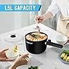 Amazon Topwit Hot Pot Electric 1 5L Ramen Cooker Portable Non Stick Frying Pan Electric