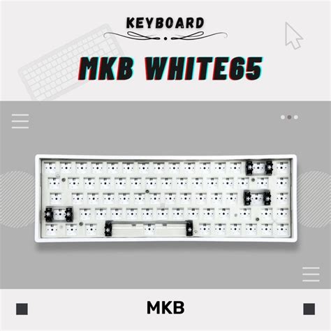 Mkb White Hot Swap Full Rgb Tri Mode Wireless Keyboard Barebone Kit Shopee Malaysia