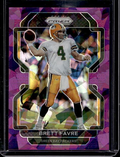 Panini Prizm Brett Favre Purple Ice Packers Ebay