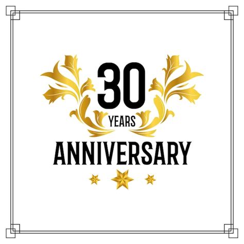 Premium Vector 30th Anniversary Logo Luxurious Golden And Black Color Vector Design Celebration