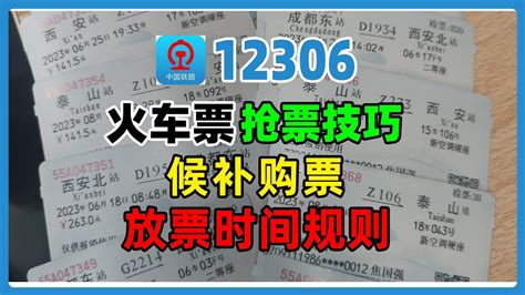 火车票抢票技巧候补一般能买到票吗候补成功率高吗火车票放票时间和规则教你如何买到火车票 YouTube