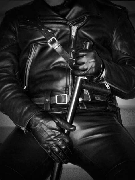 Full Leather Men Fashion Photo Leather Outfit Leather Men