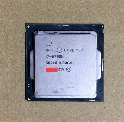 Yahooオークション Intel Core I7 6700k Cpu 400ghz Sr2l0