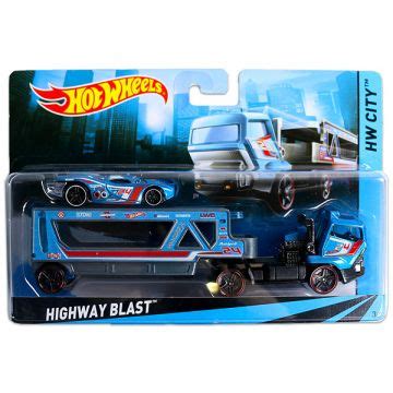 Hot Wheels City Highway Blast Camion Cu Dou Nivele I Ma In De Curse Tulli Ro