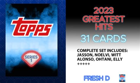 2024 Topps Series 1 2023 Greatest Hits Complete Insert Set ELDC Jasson