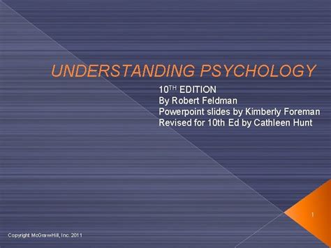 Understanding Psychology 10 Th Edition By Robert Feldman