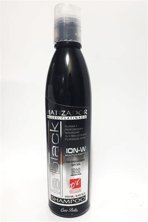 Shampoo Matizador Negro Para Cabellos Platinados Ml Casabella Izcalli