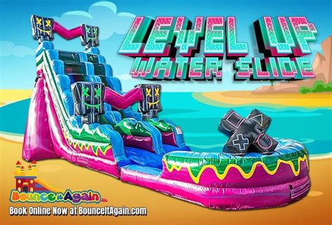 20FT Level Up water slide