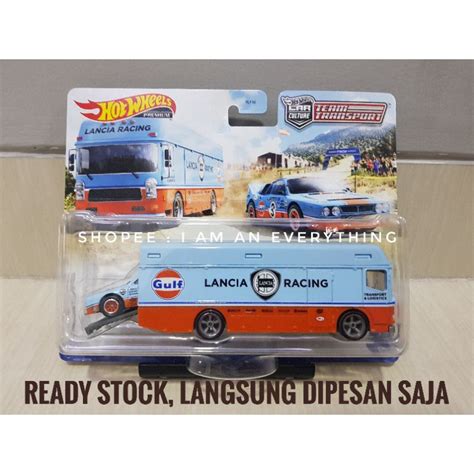 Hot Wheels Team Transport Lancia Rally 037 Euro Hauler 26 Car Culture Gulf Lancia Racing