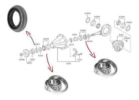 Kit Rolamento Retentor Pinh O Diferencial Traseiro Dana Hilux At