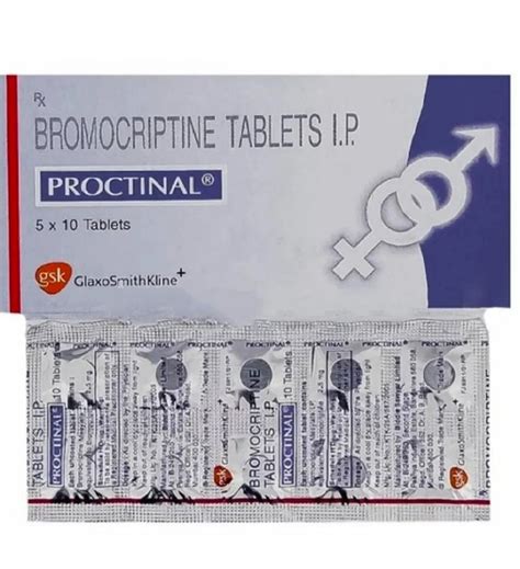 Bromocriptine 2 5mg Tablet Proctinal Packaging Type Box At Rs 200