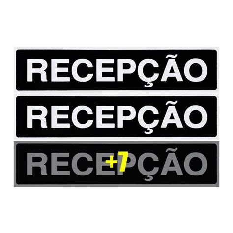 Combo Placas De Sinaliza O Recep O X Acesso A F E Placa