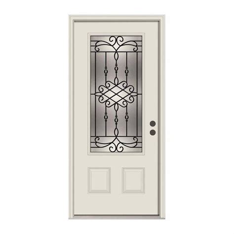 Jeld Wen 36 In X 80 In Right Hand Inswing 1 2 Lite Ardsley Decorative