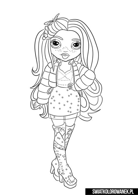 Rainbow High Coloring Pages Rainbow High Coloring Pages Coloring