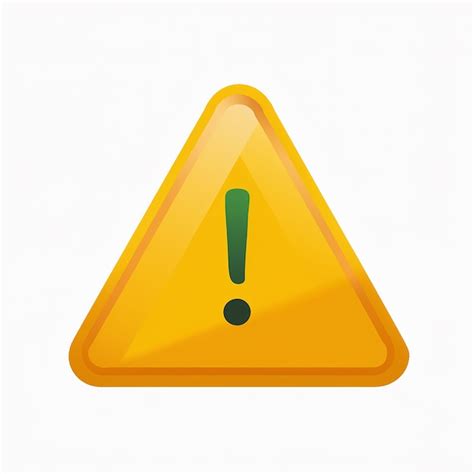 A yellow triangle warning sign | Premium AI-generated vector