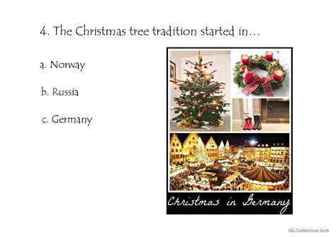 Christmas Trivia Quiz 1 General Spea English Esl Powerpoints