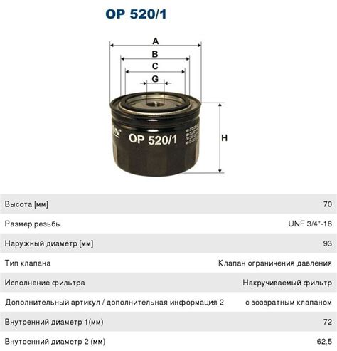 Фильтр масляный ВАЗ-2105 FORD FILTRON - OP520/1 - купить в АвтоАльянс ...