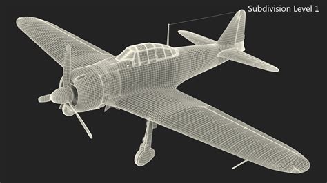 Fighter Aircraft A6m Zero Japanese Navy Wwii 3d 모델 3d 모델 99 3ds