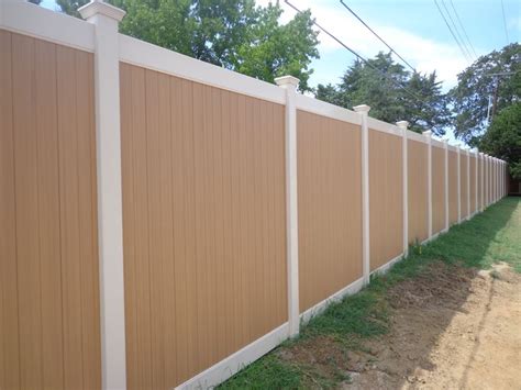 Brown Vinyl Fence Wood Grain Vinyl Fence Vinyl Deck Vinyl Gates Fence